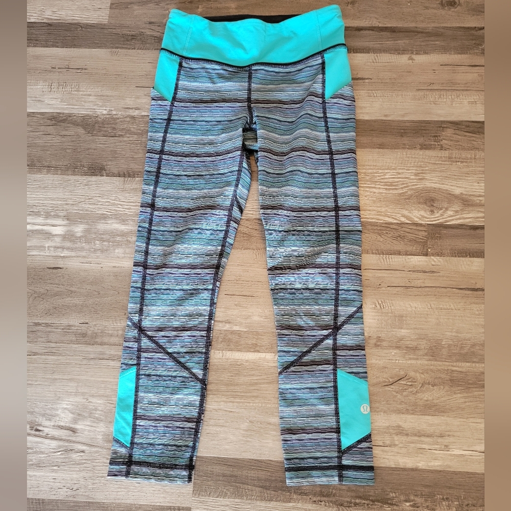 Lululemon Pace Rival CropSpace Dye Twist Naval Blue Peacock Blue Peacock Blue 4